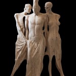 Salvatore Rizzuti, Il Canto delle Sirene 2013 scultura in legno di cipresso 18x236x70 cm
