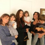 Sabrina Cannella con Bianca Meola, Piera Meola ed Eleonora Semilia, Emanuela Cannella e Francesco Ciriminna