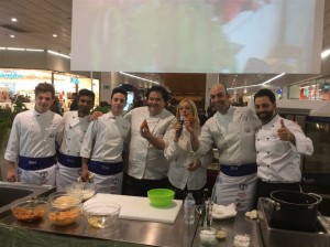 Gennaro Esposito, Seby Sorbello e la squadra di chef con l'arancino