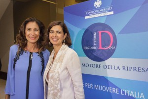 Patrizia Di Dio e Laura Boldrini al Forum Terziario Donna 2016
