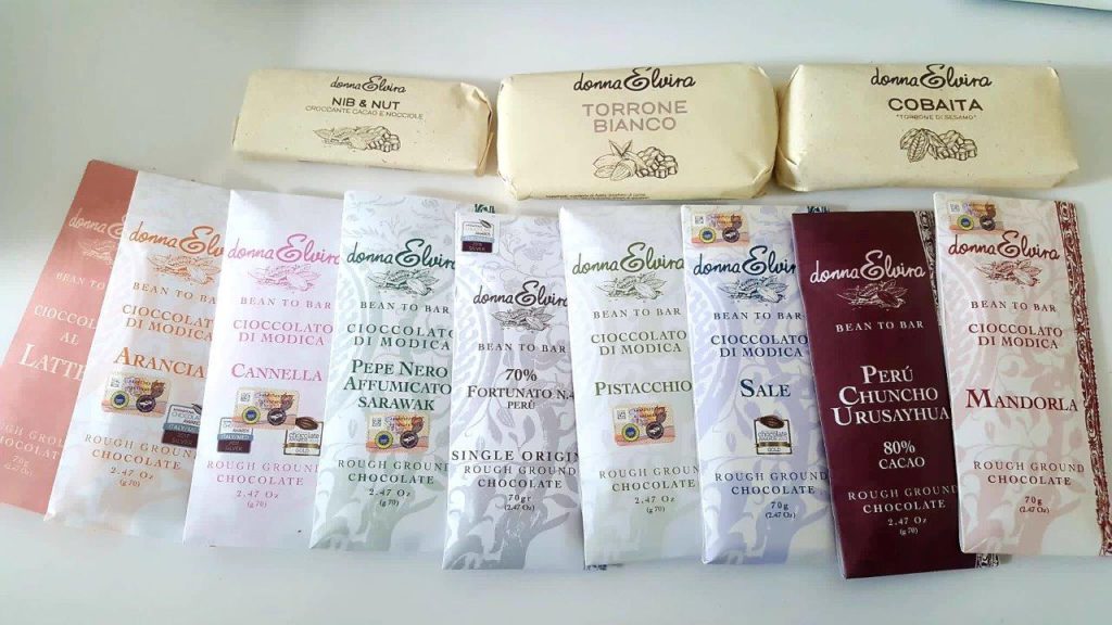 Varietà di gusti di cioccolato con le varie provenienze
